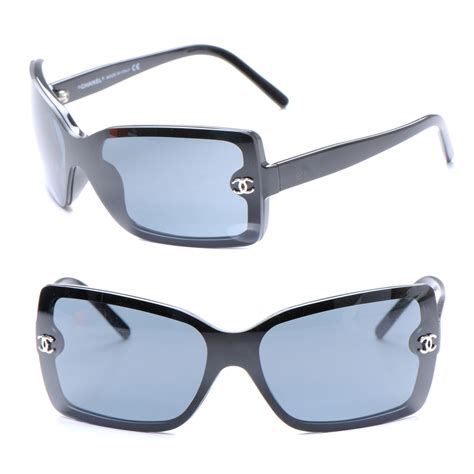 CHANEL CC Logo Sunglasses Clear 5065 Black.